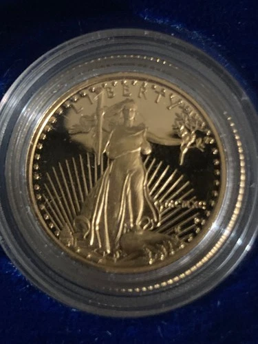 1990 1/4 oz Proof Gold Eagle Orig. Box&COA Low Mintage 62,674 Key Date US Mint