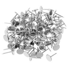 100 PCS Flat Head Stainless Steel Upholstery Tacks Furniture Nails