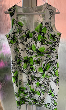 Ladies Floral Sleeveless Lined Dress From Colebrooke by Windsmoor Size 16