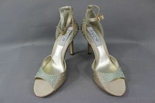 BNIB DIANE HASSALL 'PURE' CHAMPAGNE SILK DIAMONTE STUDDED BRIDAL SHOES:SIZES 2-7