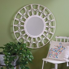 Barbados Rattan large Wall Mirror - 35 inch