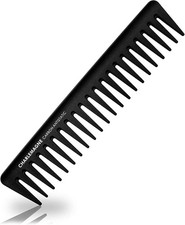 Wide Tooth Comb Men - 19 cm - Detangle Knots With Detangler Comb - Add Volume...