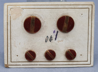 BOUTONS DE MANCHETTE BOUTONS DE COL BAKÉLITE CARTON D'ORIGINE VERS 1900