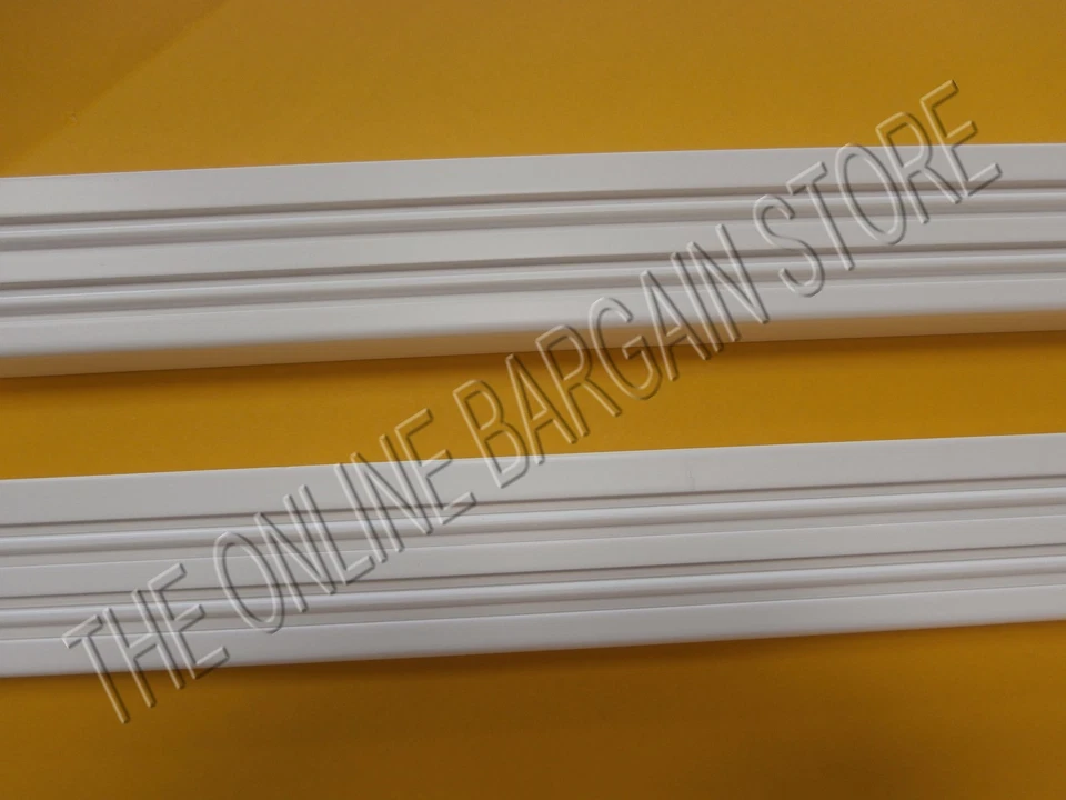 Pottery Barn Teen Style Tile Push Pin corkboard wood FRAME Molding 32" White - Image 3 of 4