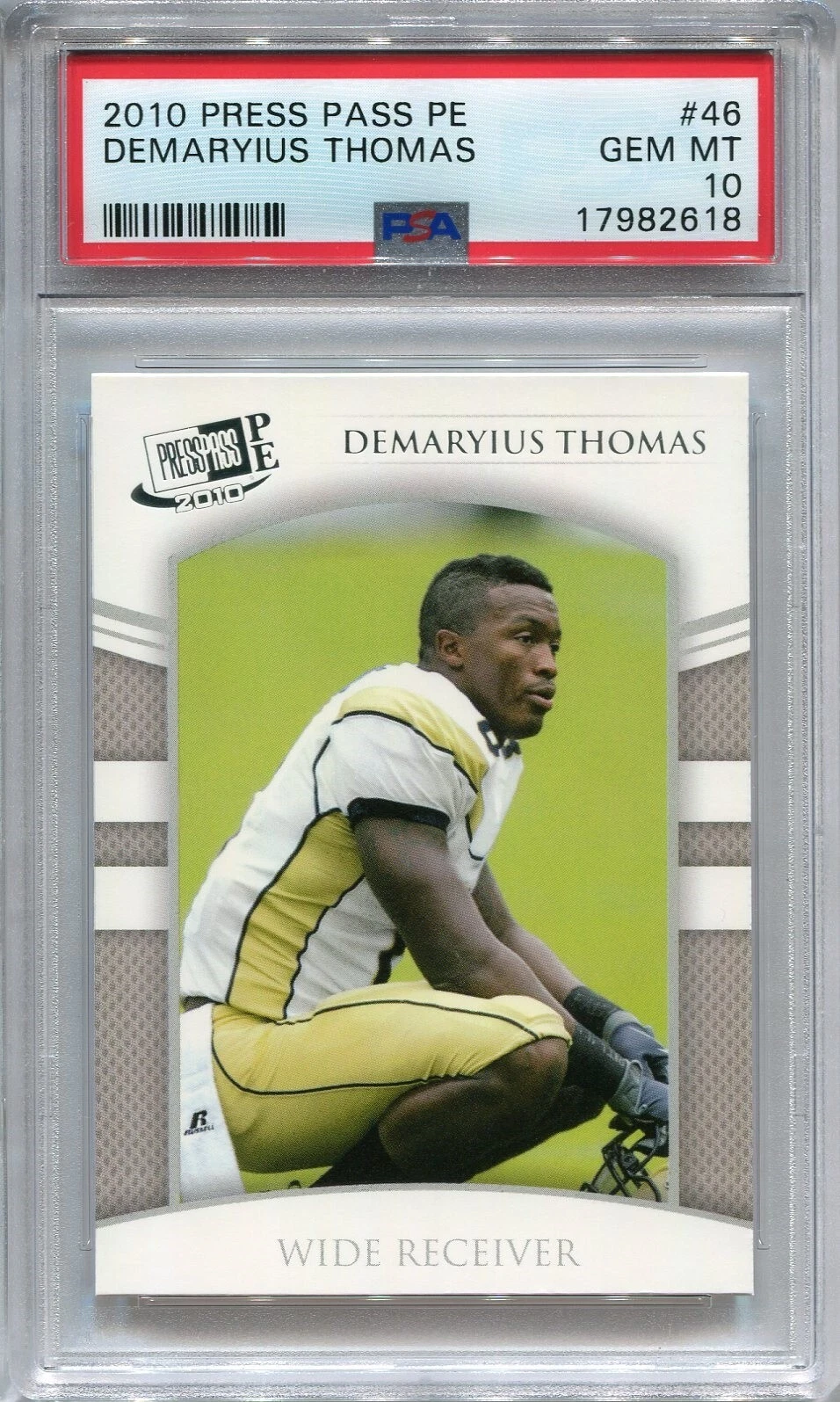 Demaryius Thomas Press Pass PE #46 Base