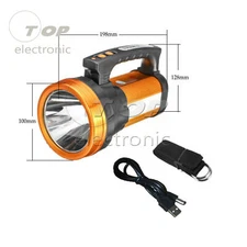 Portable Searchlight LED Super Spotlight Handheld Rechargeable Flashlight
