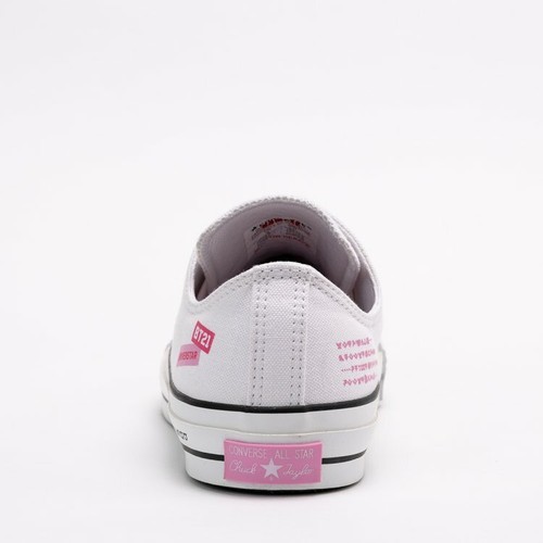 LINE FRIENDS BT21 CONVERSE ALL STAR 100 OX Shoes White Pink Shoelace JAPAN NEW - Picture 10 of 12