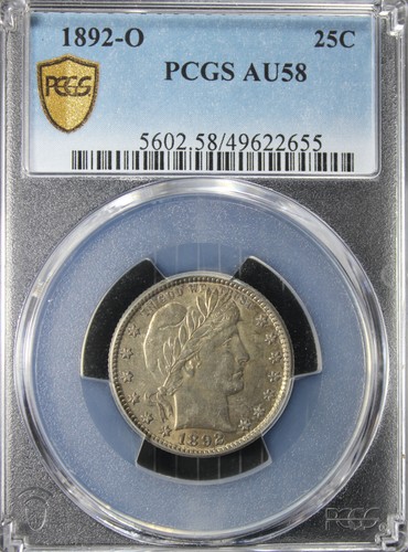 1892-O AU58 Barber Quarter, PCGS 49622655 - Picture 3 of 4