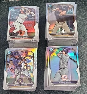 2023 BOWMAN CHROME DRAFT (PROSPECTS) REFRACTORS - SINGLES, YOU PICK #BDC-xx