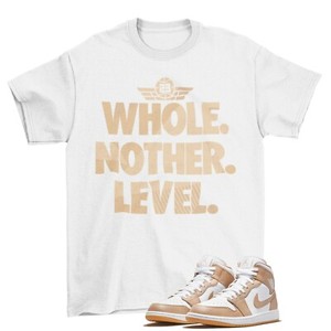 Next Level Shirt to Match Air Jordan 1 Mid Tan Gum 554724 271 | eBay