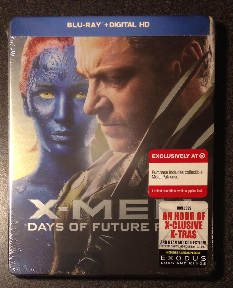 X-MEN DAYS OF FUTURE PAST Blu-Ray SteelBook Target Exclusive