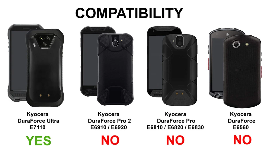 Funda rígida acabado liso Kyocera DuraForce Ultra 5G modelo de teléfono E7110  Foto 2 de 2