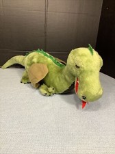VGUC-VINTAGE-25  1980 R DAKIN GREEN PLUSH DRAGON Plush