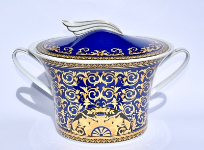 Superb Rosenthal Versace MEDUSA BLUE Lidded Tureen