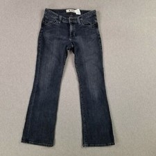 VINTAGE Gap Size 6 Ankle USA MADE Jeans Curvy Low Rise Bootcut Retro 2000s Cute