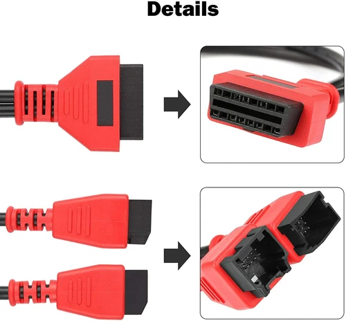 Adaptador de Cable OBD2 12+8 PIN Conector Coche para MS905 MS906S MS908 MS908S - Imagen 5 de 15