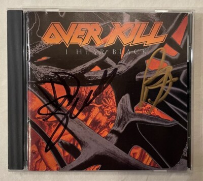 Overkill - I Hear Black (Signed by Bobby Blitz & D.D.Verni) Original US Pressing