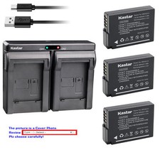 DMW-BLD10 Battery or Dual USB Charger for Panasonic DMW-BLD10E DMW-BLD10PP