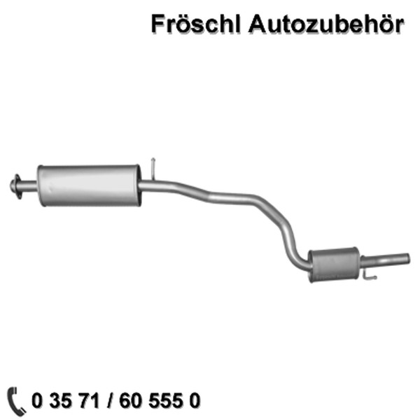 FüR Alfa Romeo 147 1.6 2.0 16V Twin Spark MittelschalldäMpfer Mitteltopf A*-image