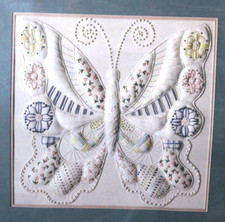 Vtg Something Special Candlewicking Kit Butterfly Picture 80119 Candamar 14x14