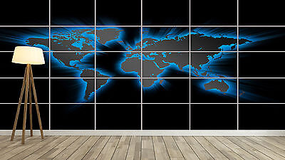 World map xxl world map poster home deco salon 252cmx150 large print 02