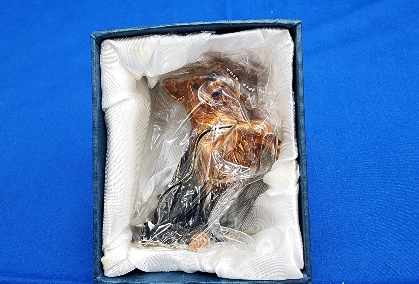 Yorkshire Terrier Pewter Trinket box Dazzlers Collectible New in box