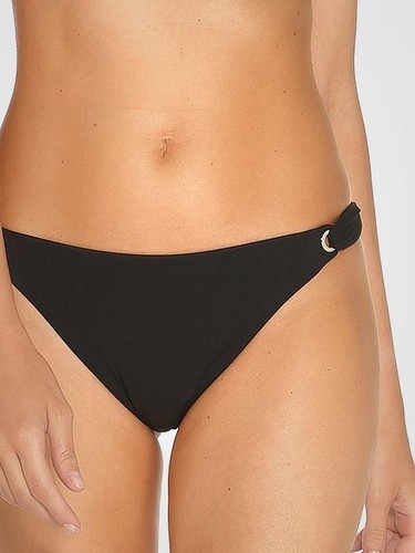 Prenda para el torso de bikini Maryan Mehlhorn negro para mujer correa ancha sólida - Imagen 4 de 5