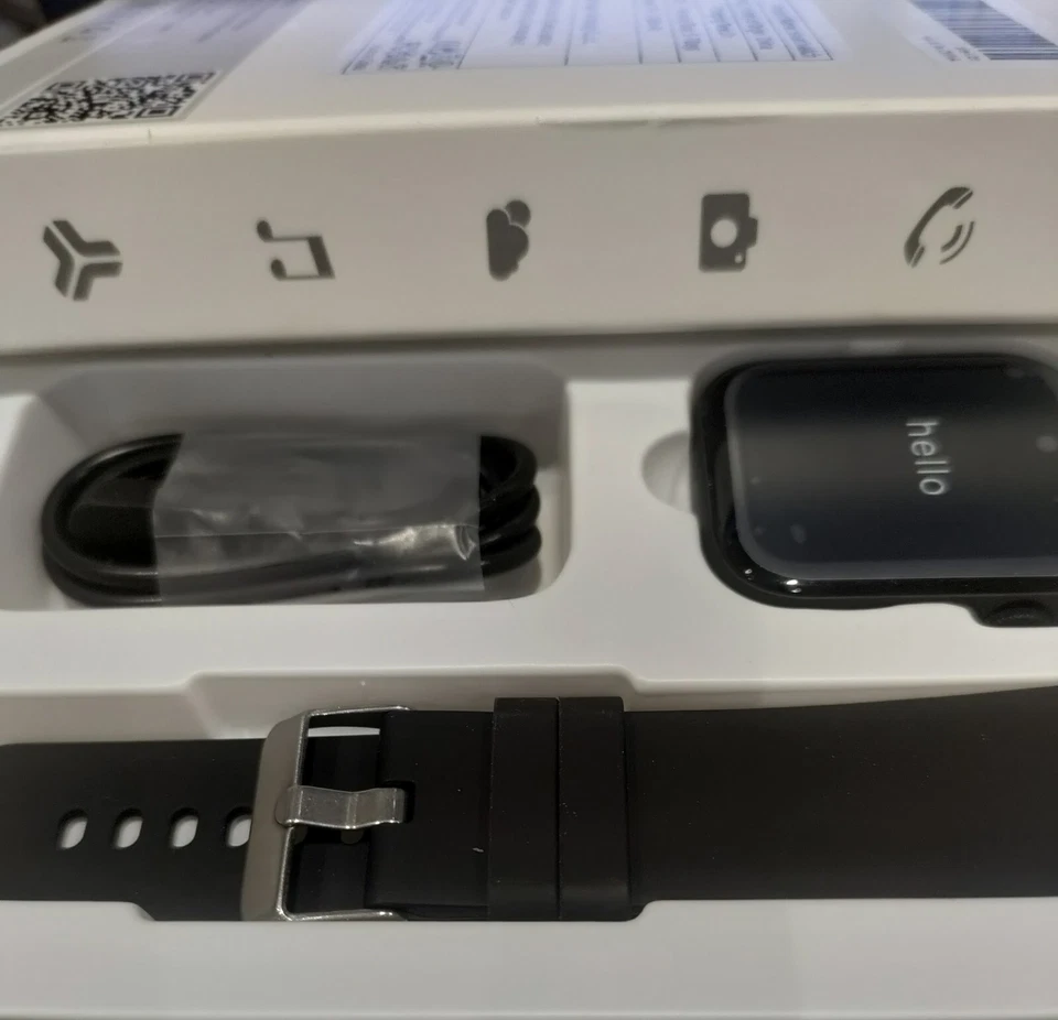 Smart Watch Sport & Health Management Men Black BNIB Sealed KP4 - Image 2 of 3