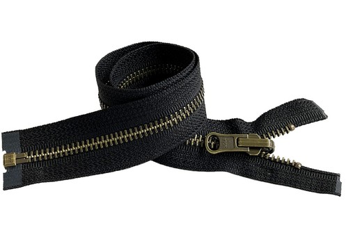 YKK #5 Medium Weight Antique Reversible “Inside/Outside” Separating 28" to 36" - Picture 3 of 7