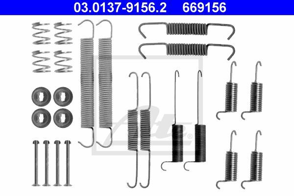 Kit accessoires mâchoire de frein VW Transporter T4 pour rénovation freinage arrière