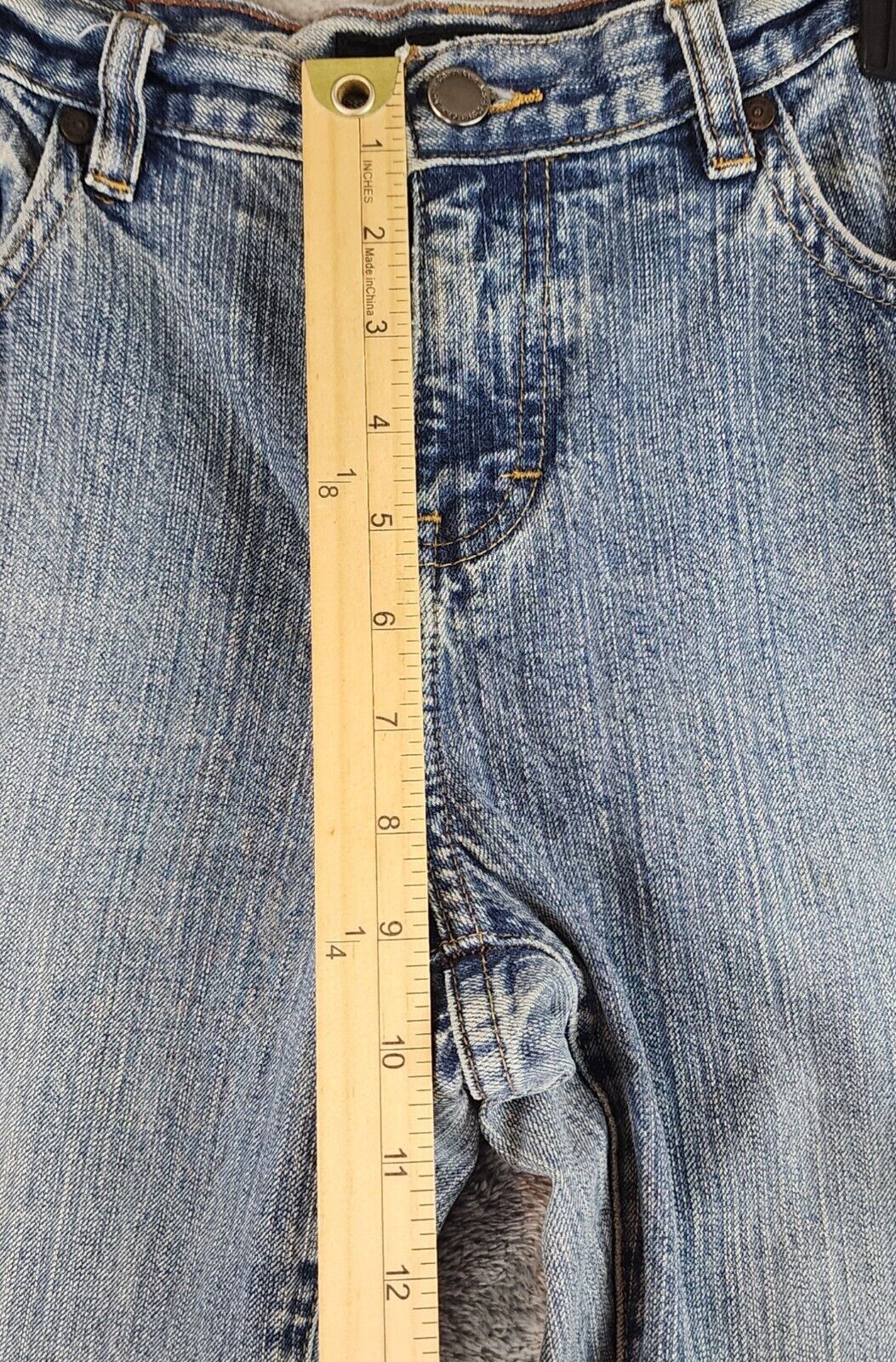 Calvin Klein Jeans Womens 10 Blue Denim Distresse… - image 5