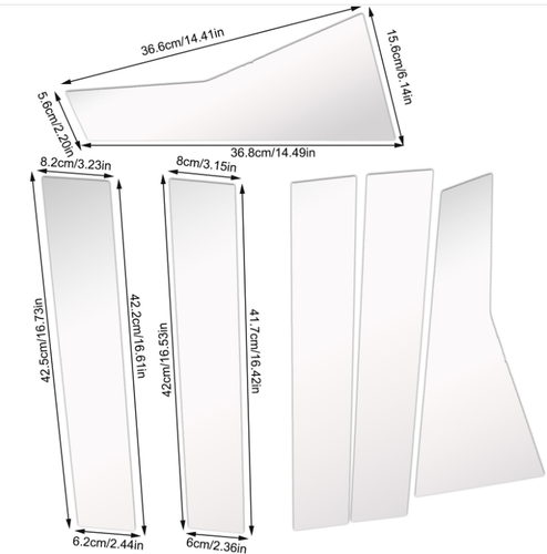 Genuine 2017-2022 Honda CR-V Stainless Steel Door Side