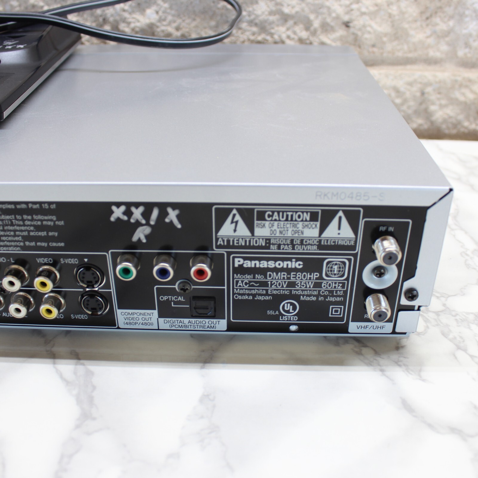 Panasonic DMRE80H DVD HDD Recorder Player 80GB Hard Drive W/ Remote