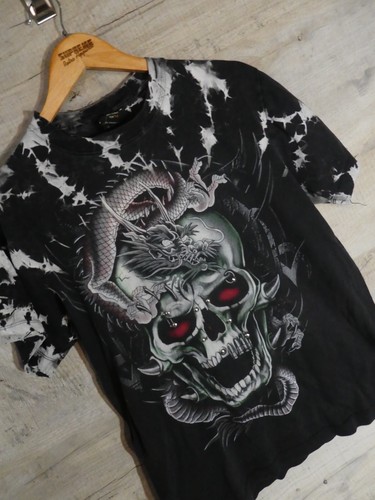 Survivors Studded Vtg Black Mens T Shirt W/ Survivors Tag Medium Heavy Metal - Picture 2 of 5