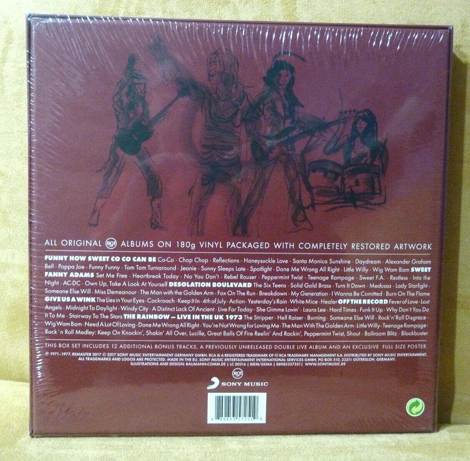 SWEET "Are You Ready?/ The RCA Era"- 6 Albums 7xVinyl Record Box Set  SEALED - Image 2 of 3