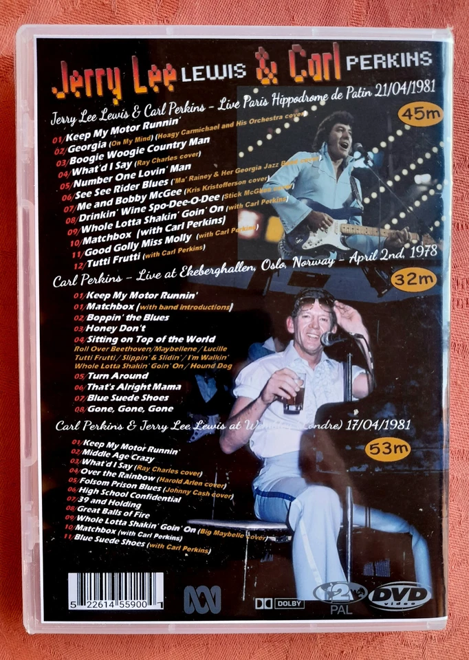 CARL PERKINS & JERRY LEE LEWIS - (Rare 3 concerts 1978/1981° - 1.DVD - Photo 2/4