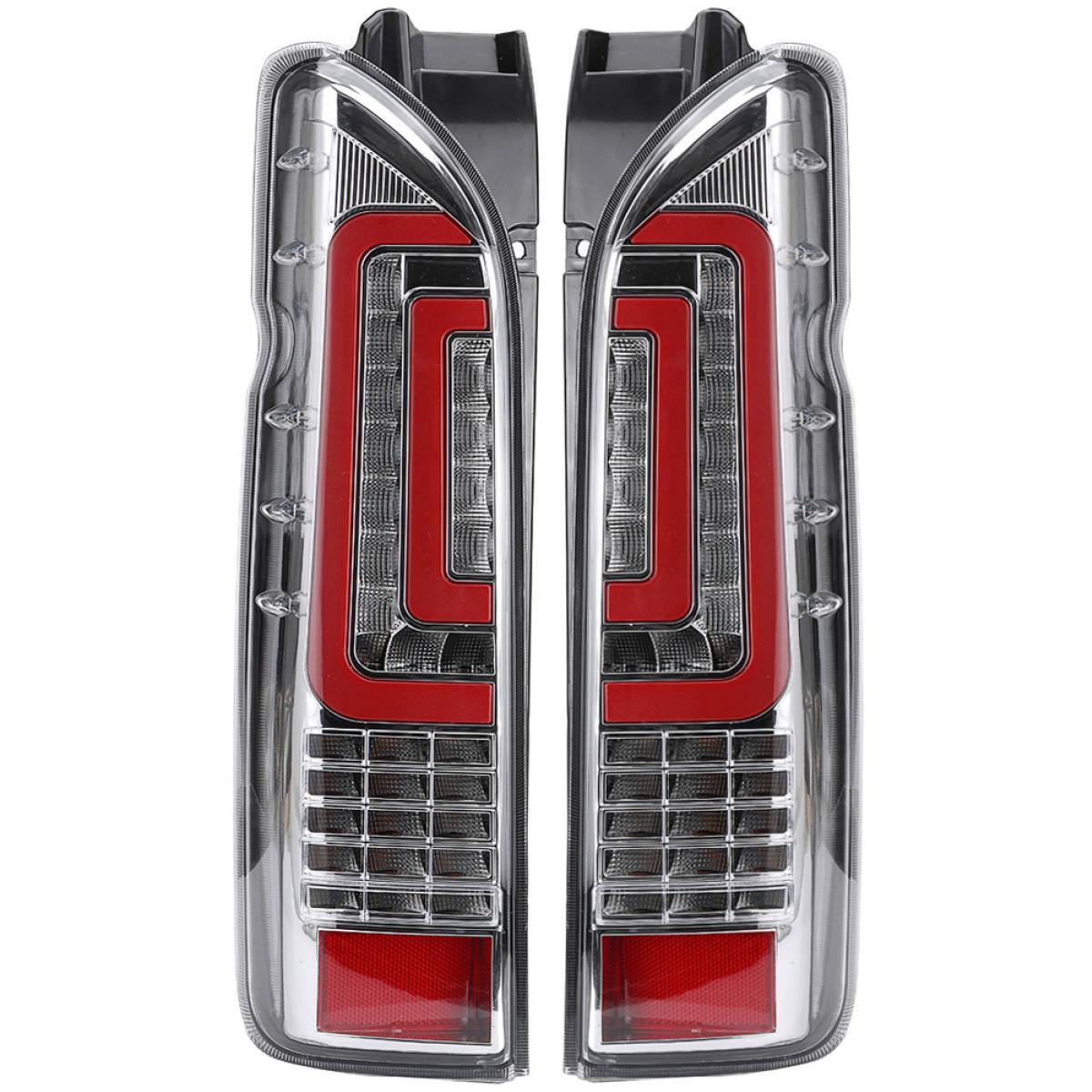 Pair LR Tail Lamp Light Clear Lens LED Fits 2005-2018 Toyota Hiace