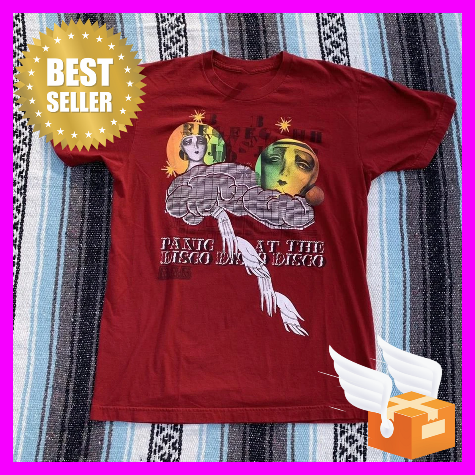 Panic At The Disco Tour Exclusive Red Band T-Shirt For Fans