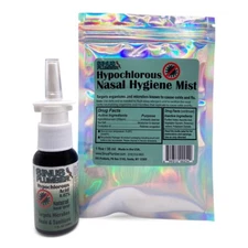 Sinus Plumber Antimicrobial HOCL Nasal Spray - Cold Flu Virus Germ Defense