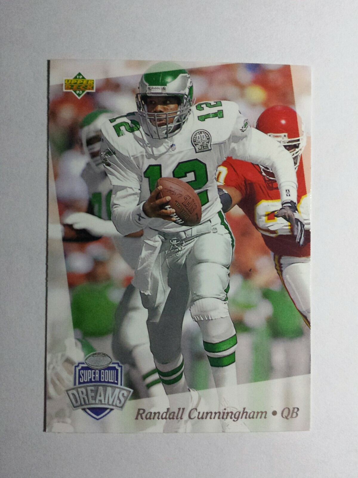 RANDALL CUNNINGHAM 1993 UPPER DECK SUPER BOWL NFL EXPERIENCE CARD # 43 C9883