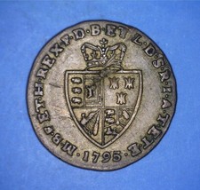 TRUE DATE 1795 SIMCOX SIGNED SPADE HALF GUINEA WHIST COUNTER - *38918570 🌈