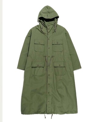 ENGINEERED GARMENTS Cagoule Olive Ripstop Long Coat  Size 1 (US size S)