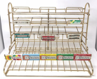 LARGE Vintage Chiclets Chewing Gum / Dentyne Candy Rack/Holder/Retail ...
