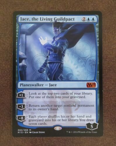 MTG - Jace, the Living Guildpact – Magic 2015 - Card # 62 - Unplayed - Picture 1 of 2