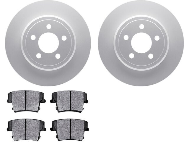 For 2015-2022 Jeep Renegade Brake Pad and Rotor Kit Dynamic Friction 12983TGVK
