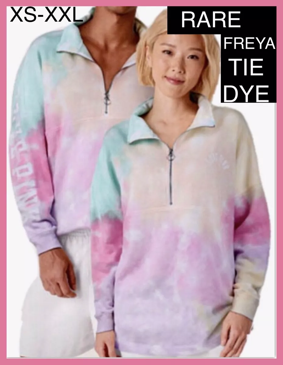 Victoria secret pink tie dye sweatshirt hotsell