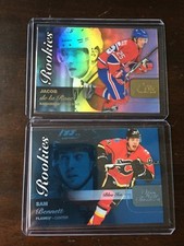 2015-16 FLEER FLAIR SHOWCASE SAM BENNETT BLUE ICE ROOKIE RW0ST39 FLAMES 140/199