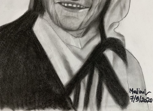 MOTHER TERESA PENCIL DRAWING - Picture 3 of 3