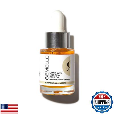 GEMELLE Lymphatic Gua Sha Face Oil | 6x Award Winner | Detox, Plump, Balance,
