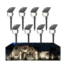 VOLISUN Solar Landscape Spotlights Adjustable Outdoor, Uplights Solar Waterpr...